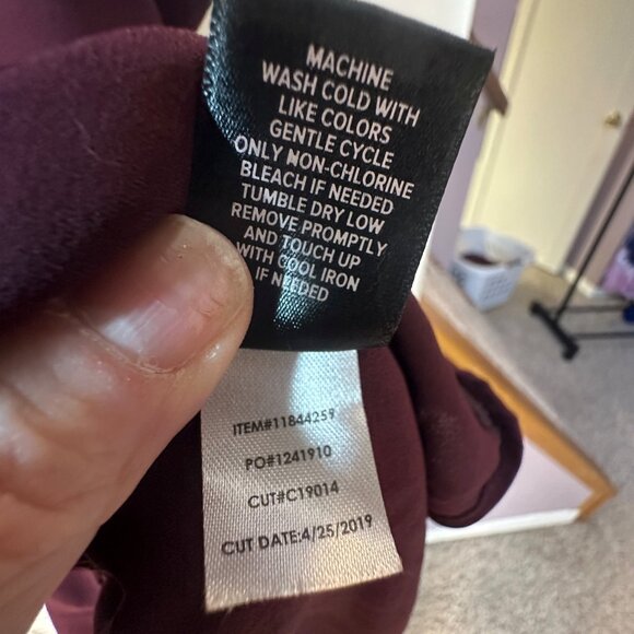 Torrid Georgette Babydoll Hanky-Hem Cami – Winetasting – Size 0 - Picture 9 of 13